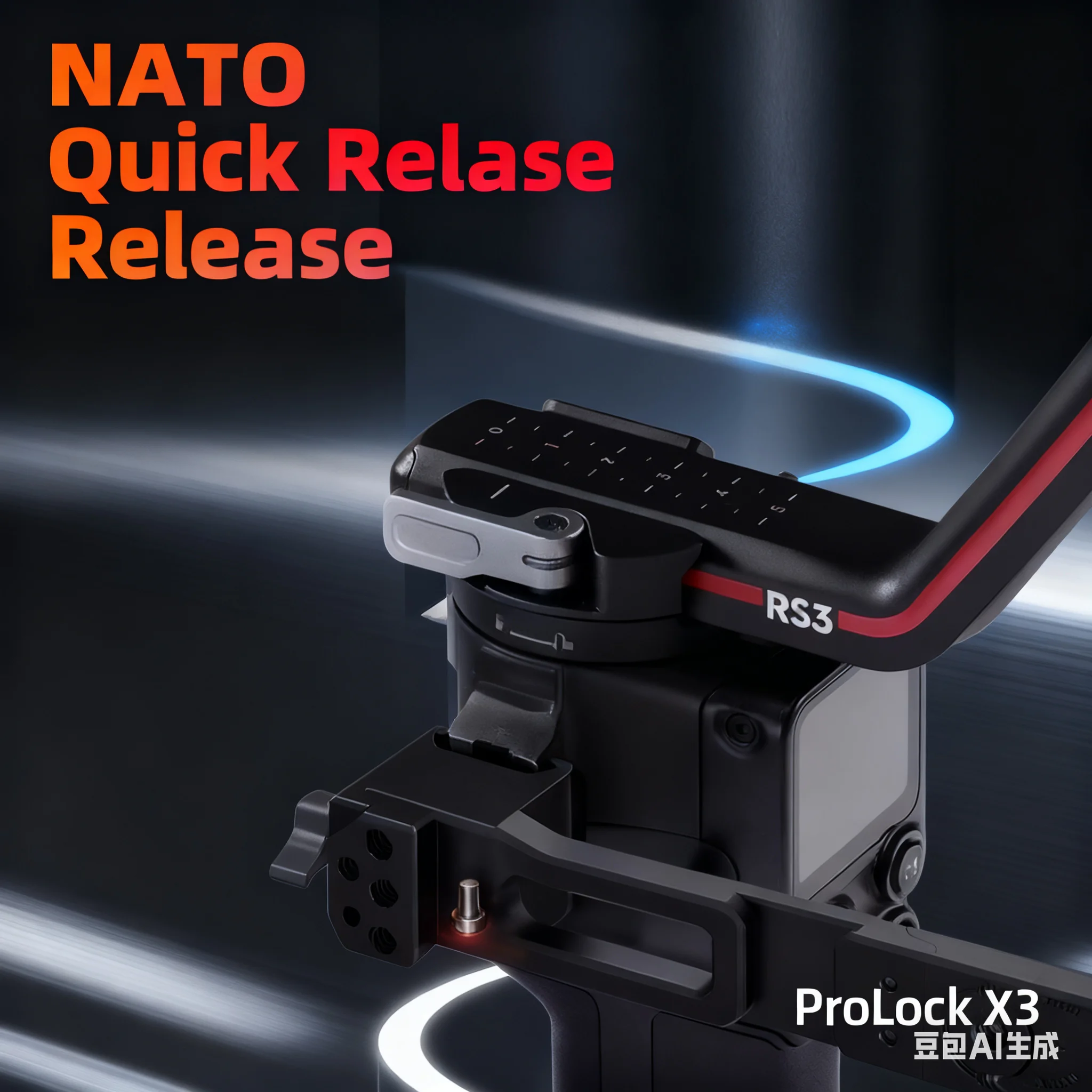 Aluminum Handgrip for DJI RS Series (Ronin SC/2, RSC2, RS3/4 Mini Pro) - Foldable, Adjustable, NATO Quick Release
Aluminum Handgrip for DJI RS Series (Ronin SC/2, RSC2, RS3/4 Mini Pro) - Foldable, Adjustable, NATO Quick Release