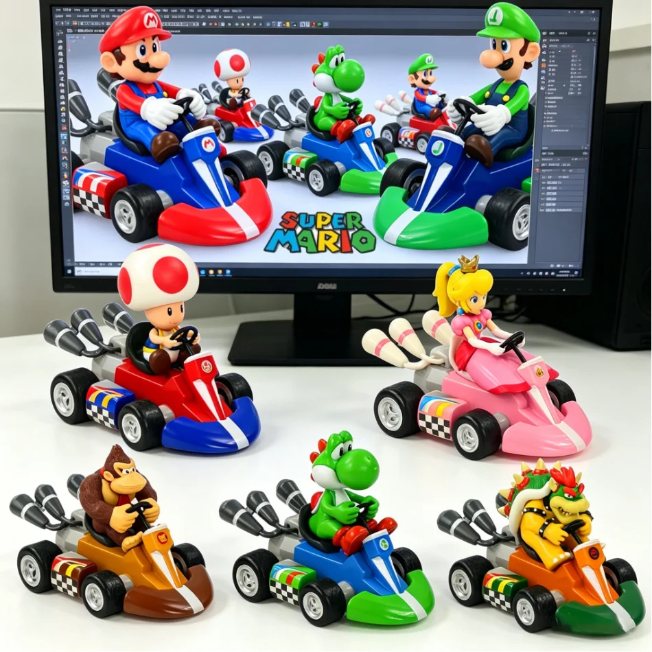 popular Mario Kart Figure Mario Power Car Cartoon Action Figure Cute PVC Model Desktop Ornaments decoration Toys Christm Gifts
popular Mario Kart Figure Mario Power Car Cartoon Action Figure Cute PVC Model Desktop Ornaments decoration Toys Christm Gifts