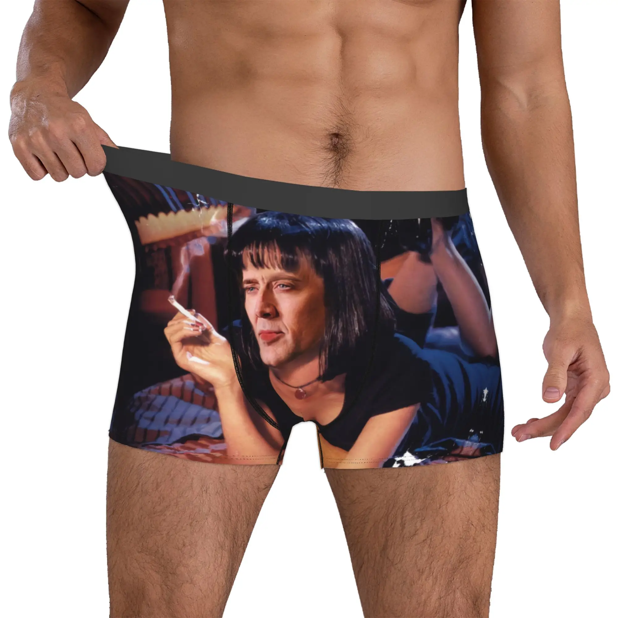 Nicolas Cage Pulp Fiction Meme Underwear Men Printed Boxer Briefs Shorts Panties Breathable Underpants
Nicolas Cage Pulp Fiction Meme Underwear Men Printed Boxer Briefs Shorts Panties Breathable Underpants