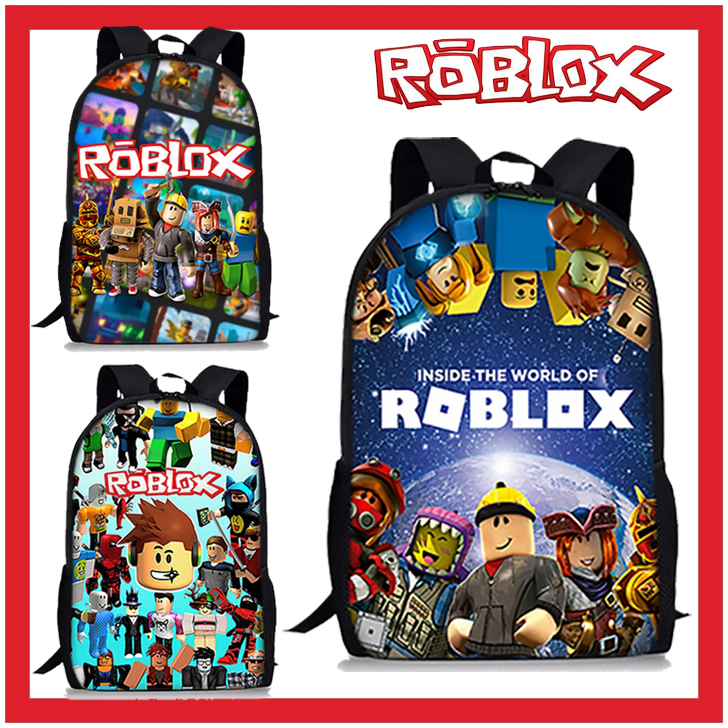 Популярная мультяшная игра Robloxing виртуальный мир начальной и средней школы аниме мультфильм 3D Рюкзак Рождественский подарок для детей
Популярная мультяшная игра Robloxing виртуальный мир начальной и средней школы аниме мультфильм 3D Рюкзак Рождественский подарок для детей