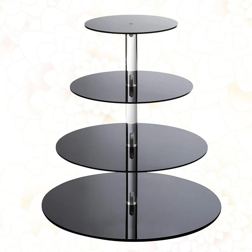 4 Layer Acrylic Cake St Dessert Cupcake Holder Shelf Black Round Rack Display Decor Wedding Birthday
4 Layer Acrylic Cake St Dessert Cupcake Holder Shelf Black Round Rack Display Decor Wedding Birthday