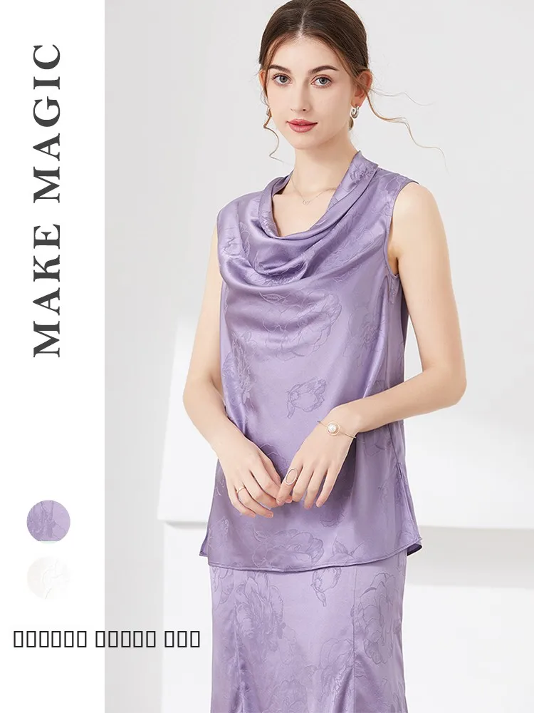 Женская летняя шелковая майка-топ TaoMei с вышивкой пионов, свободного кроя, для офиса, с принтом
Женская летняя шелковая майка-топ TaoMei с вышивкой пионов, свободного кроя, для офиса, с принтом