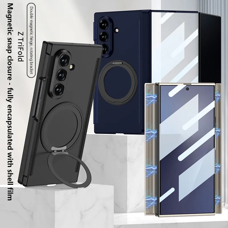 Folding Case For Samsung Galaxy Z TriFold 5G Magnetic Hinge Dual Center Axis PC Matte Hard Case Ztrifold With Shell Film
Folding Case For Samsung Galaxy Z TriFold 5G Magnetic Hinge Dual Center Axis PC Matte Hard Case Ztrifold With Shell Film