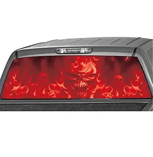 Rear Window Red Flaming Skull Cool Sticker Graphic Decal for Truck Pickup Jeep
Rear Window Red Flaming Skull Cool Sticker Graphic Decal for Truck Pickup Jeep