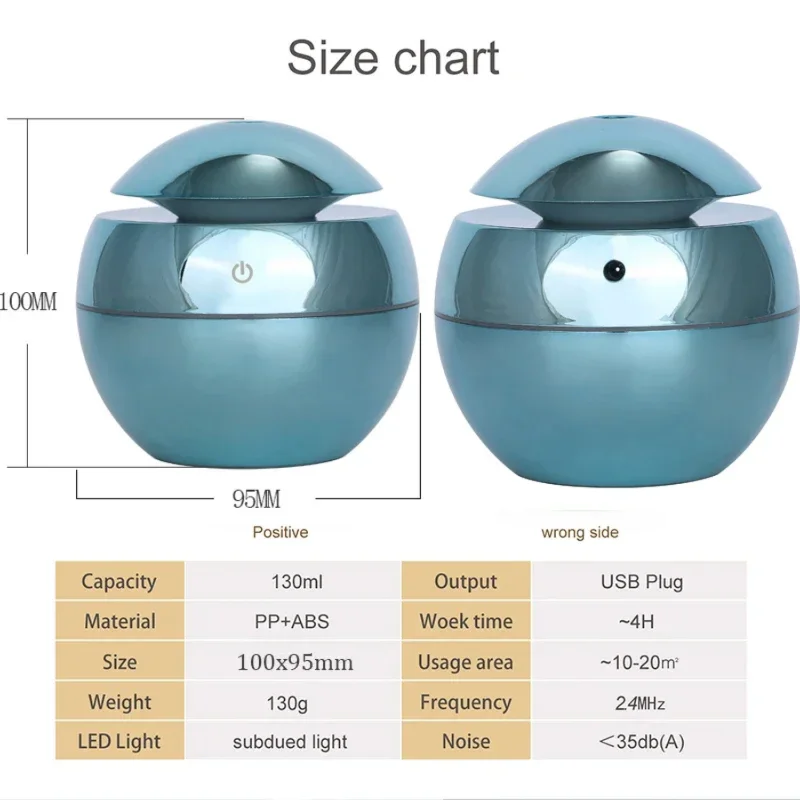 Diffuser Air USBHumidifier Ultrasonic Cool Mist Maker Fogger Led Essential Oil Flame Lamp Difusor
Diffuser Air USBHumidifier Ultrasonic Cool Mist Maker Fogger Led Essential Oil Flame Lamp Difusor