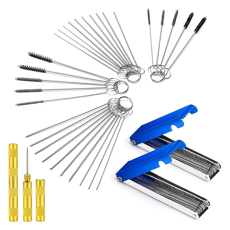 Carbon Dirt Jet Remove Cleaner, 2SET Carburetor Cleaning Kit With 26 Cleaning Wires Set For Motorcycle ATV Moped Welder
Carbon Dirt Jet Remove Cleaner, 2SET Carburetor Cleaning Kit With 26 Cleaning Wires Set For Motorcycle ATV Moped Welder
