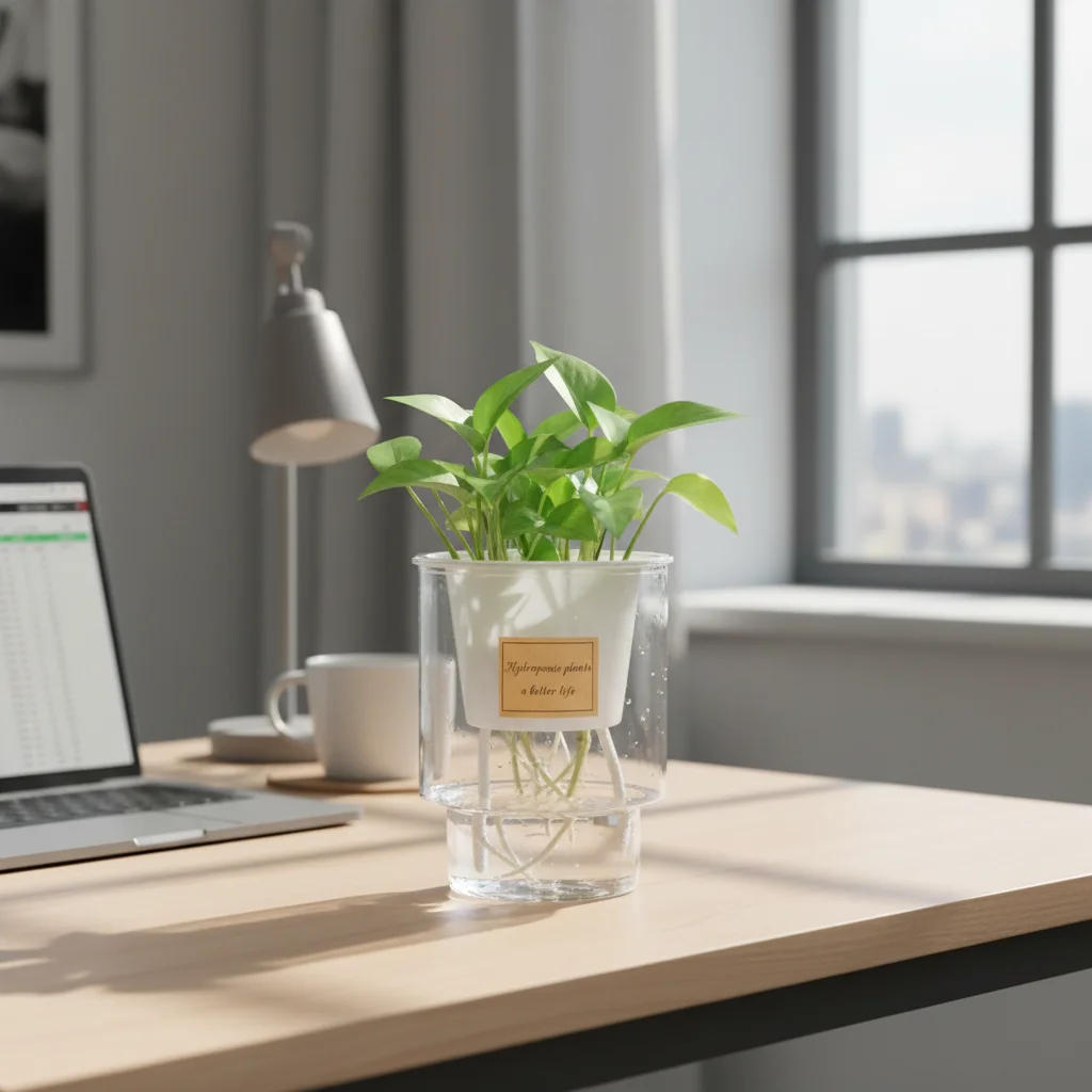 Self Watering Planter Transparent Plastic Small Green Plant Pot for Office Desk Decoration
Self Watering Planter Transparent Plastic Small Green Plant Pot for Office Desk Decoration