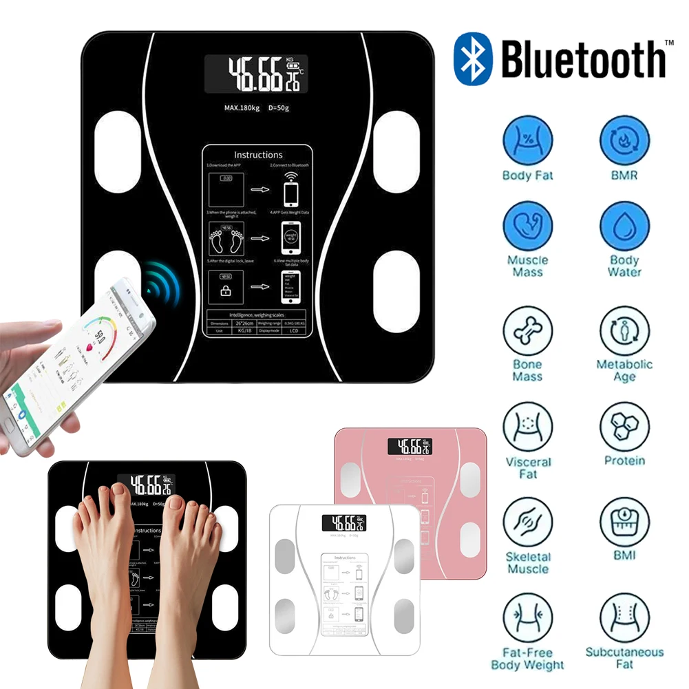 Приложение Весы для жира в организме Умные цифровые весы Bluetooth Интеллектуальные цифровые аксессуары для ванной комнаты Беспроводные весы с зарядкой через USB
Приложение Весы для жира в организме Умные цифровые весы Bluetooth Интеллектуальные цифровые аксессуары для ванной комнаты Беспроводные весы с зарядкой через USB
