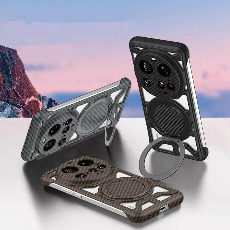 Matte Carbon Fiber Grain Magsafe Case For Xiaomi 15 Ultra Pro Frameless Heat Dissipation Hollow Metal Ring Holder Plastic Cover
Matte Carbon Fiber Grain Magsafe Case For Xiaomi 15 Ultra Pro Frameless Heat Dissipation Hollow Metal Ring Holder Plastic Cover