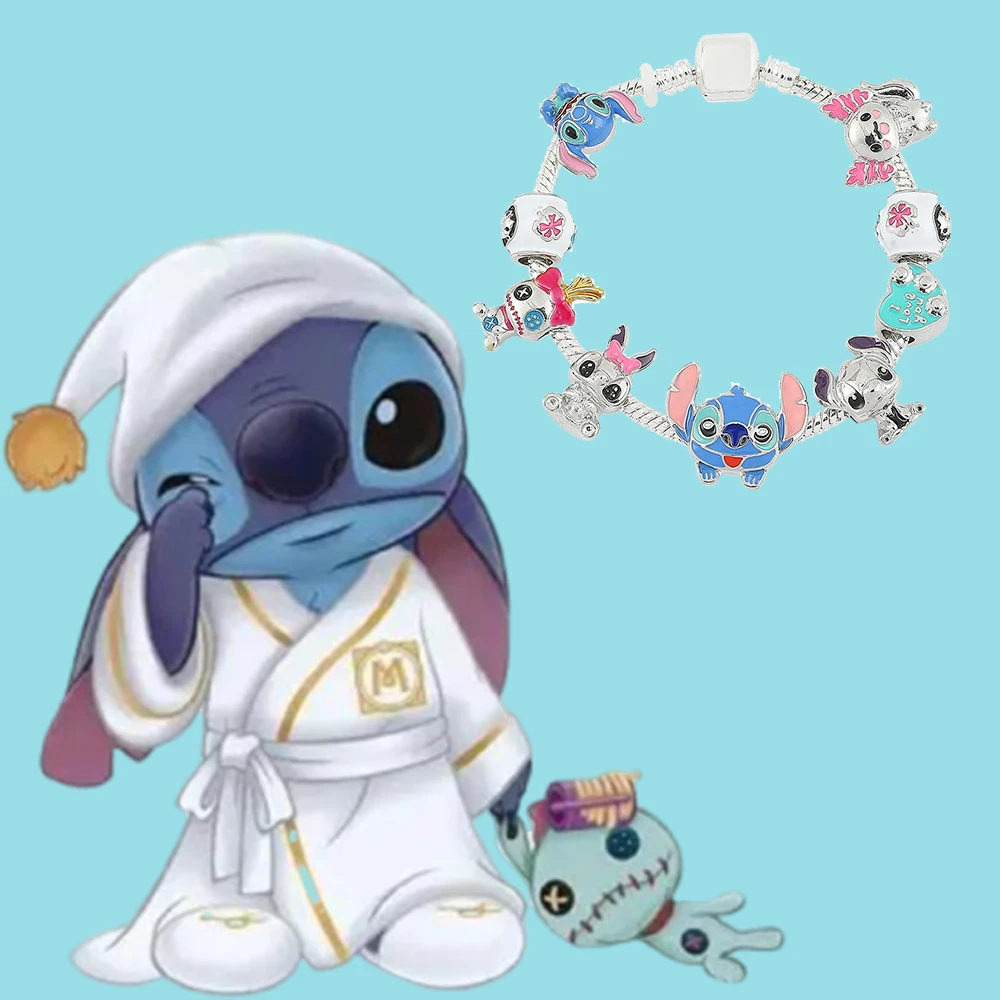 Fashion Disney Lilo & Stitch Bracelet For Women Cute Cartoon Charm Bracelets Man Inspired Jewelry Accessories Girl Xmas DIY Gift
Fashion Disney Lilo & Stitch Bracelet For Women Cute Cartoon Charm Bracelets Man Inspired Jewelry Accessories Girl Xmas DIY Gift