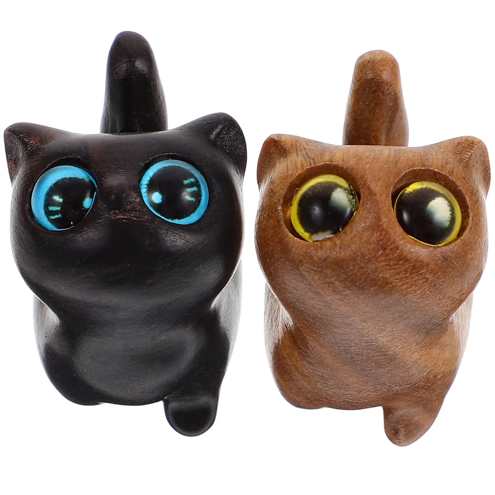 2 Pcs Cat Ornaments Desktop Decoration Handle Vintage Statue Adornment Figurine Office
2 Pcs Cat Ornaments Desktop Decoration Handle Vintage Statue Adornment Figurine Office