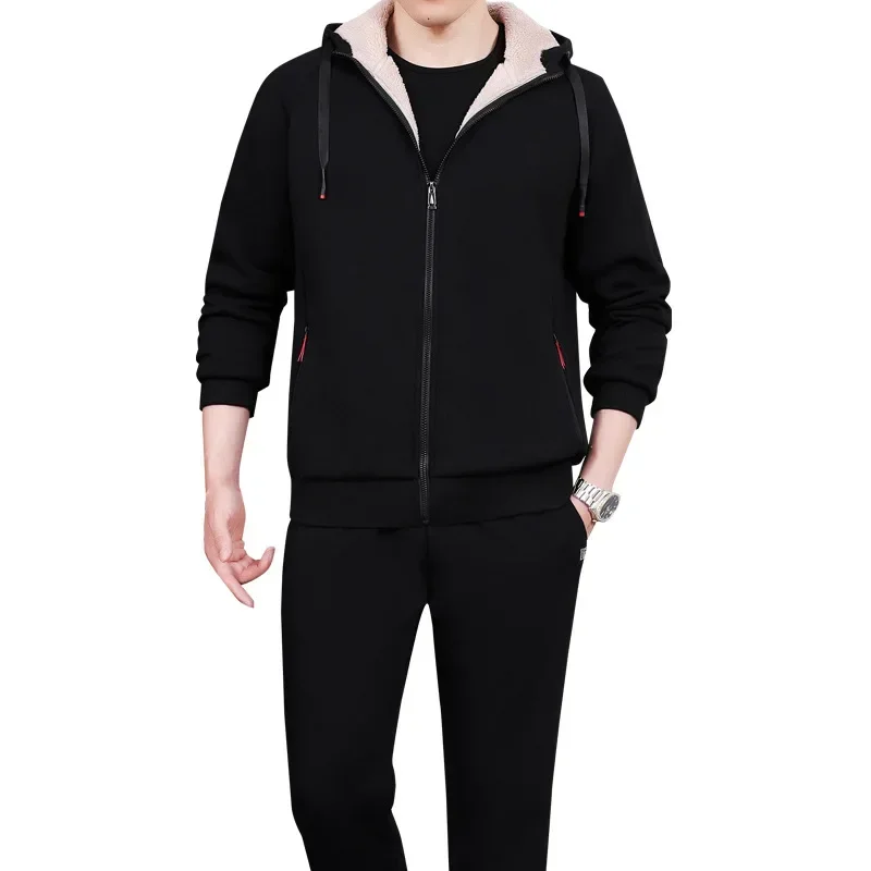 Mens Tracksuits Winter Men's Set Warm Hoodies Suit Casual Fleece Sweatshirts Men's 2 Pieces hoodies + pants Set Sportswear Fur
Mens Tracksuits Winter Men's Set Warm Hoodies Suit Casual Fleece Sweatshirts Men's 2 Pieces hoodies + pants Set Sportswear Fur