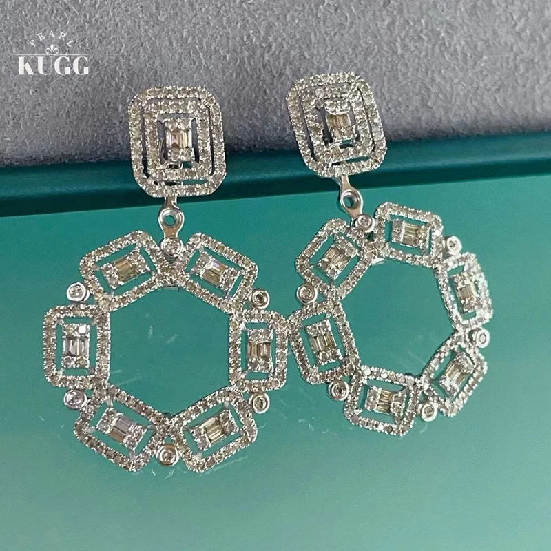 KUGG серьги из 100% белого золота 18 карат, роскошный блестящий дизайн, серьги-капли из настоящего натурального бриллианта 2,0 карата для женщин, ювелирные изделия для вечеринок
KUGG серьги из 100% белого золота 18 карат, роскошный блестящий дизайн, серьги-капли из настоящего натурального бриллианта 2,0 карата для женщин, ювелирные изделия для вечеринок