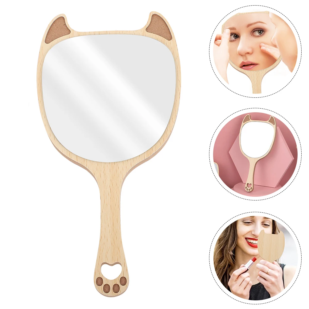 Wood Hand Compact Portable Vanity Mirror Lightweight Travel Makeup Mirror Fashionable Elegant Design Premium Material Long
Wood Hand Compact Portable Vanity Mirror Lightweight Travel Makeup Mirror Fashionable Elegant Design Premium Material Long