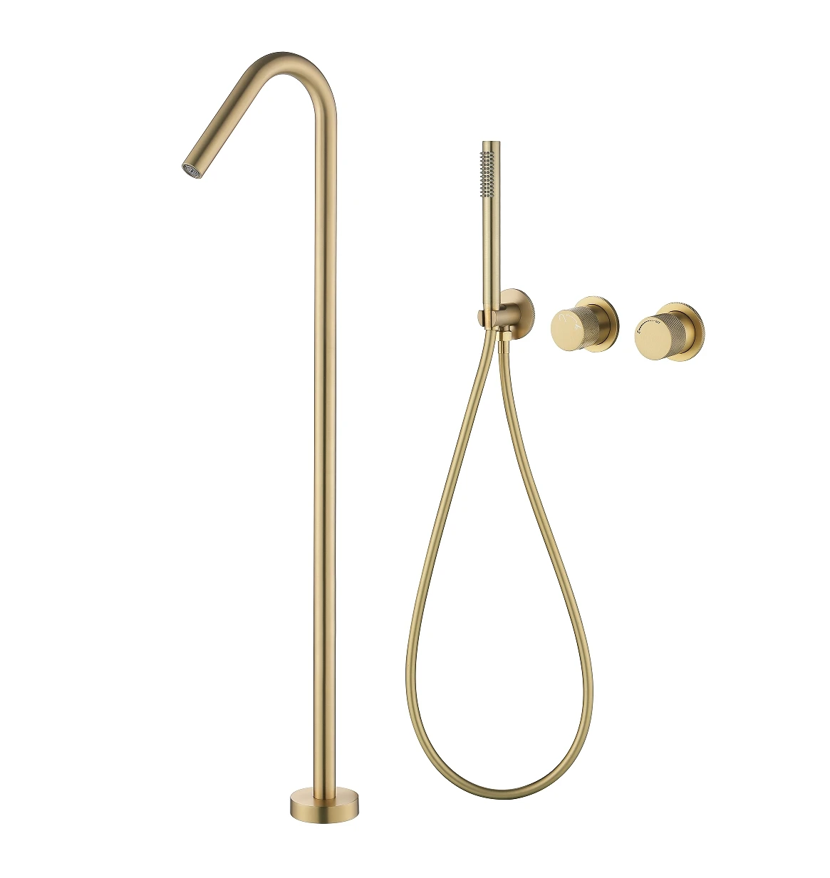 New Brushed Gold Brass Floor Stand Faucets Wall Mounted Filler Bath Tub Mixer Tap Shower Freestanding Bathtub Faucet
New Brushed Gold Brass Floor Stand Faucets Wall Mounted Filler Bath Tub Mixer Tap Shower Freestanding Bathtub Faucet