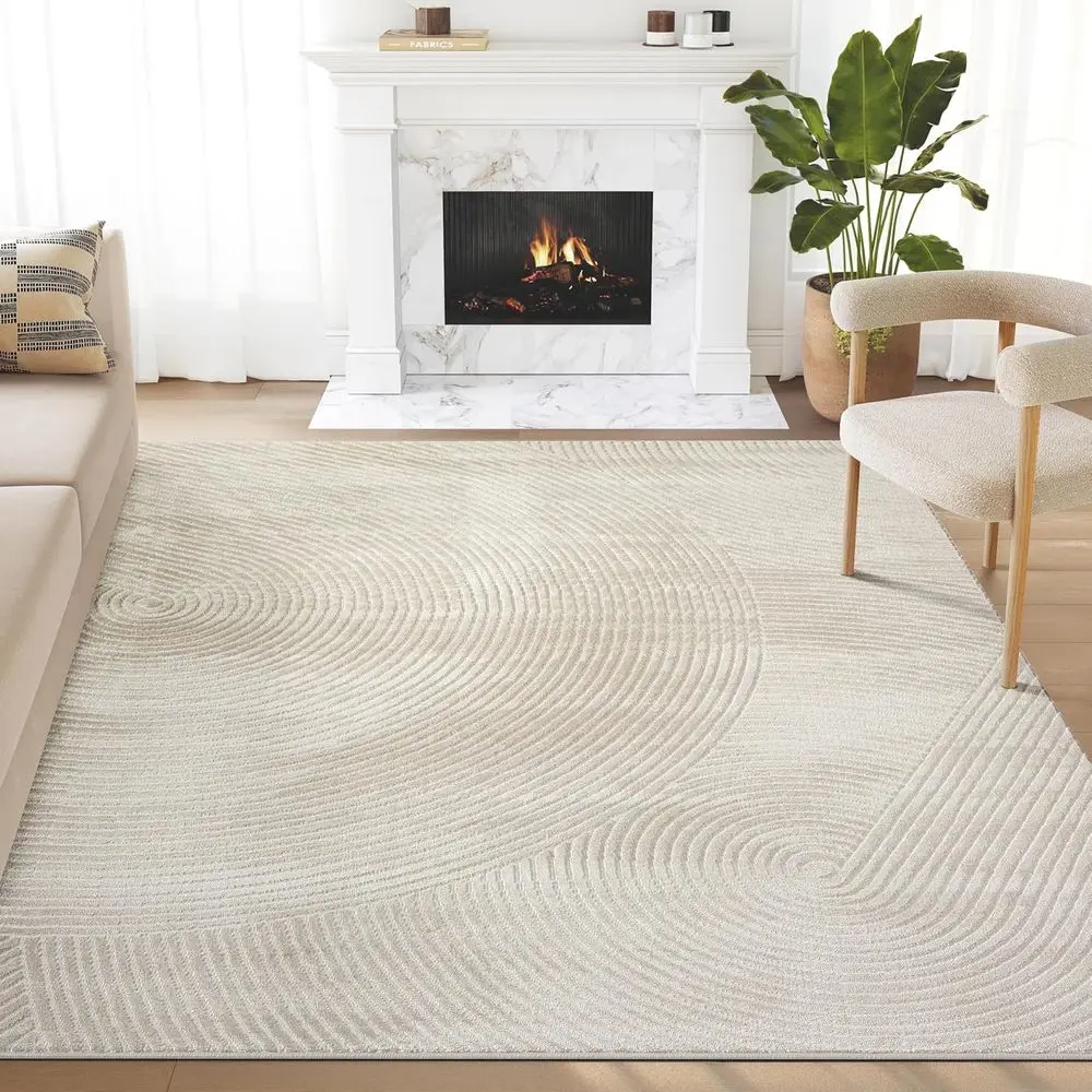 10' x 14' Tan Geometric Area Rug with Zen Circle Design | Washable for Living Room, Bedroom, Office
10' x 14' Tan Geometric Area Rug with Zen Circle Design | Washable for Living Room, Bedroom, Office