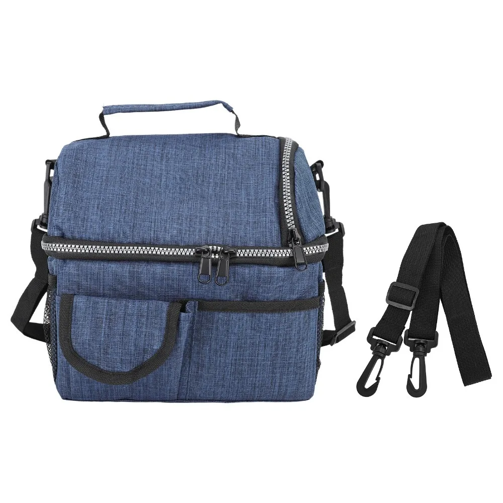 Durable Oxford Cloth Insulated Lunch Bag Large Capacity Dual Compartment Leakproof Lunch Bag Waterproof Picnic Bag Beach
Durable Oxford Cloth Insulated Lunch Bag Large Capacity Dual Compartment Leakproof Lunch Bag Waterproof Picnic Bag Beach