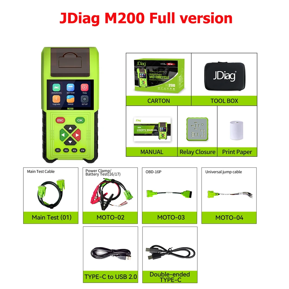 Инструмент диагностики транспортных средств JDiaq M200 Professional Edition — многофункциональный тестовый комплект для быстрого обнаружения различных моделей транспортных средств
Инструмент диагностики транспортных средств JDiaq M200 Professional Edition — многофункциональный тестовый комплект для быстрого обнаружения различных моделей транспортных средств