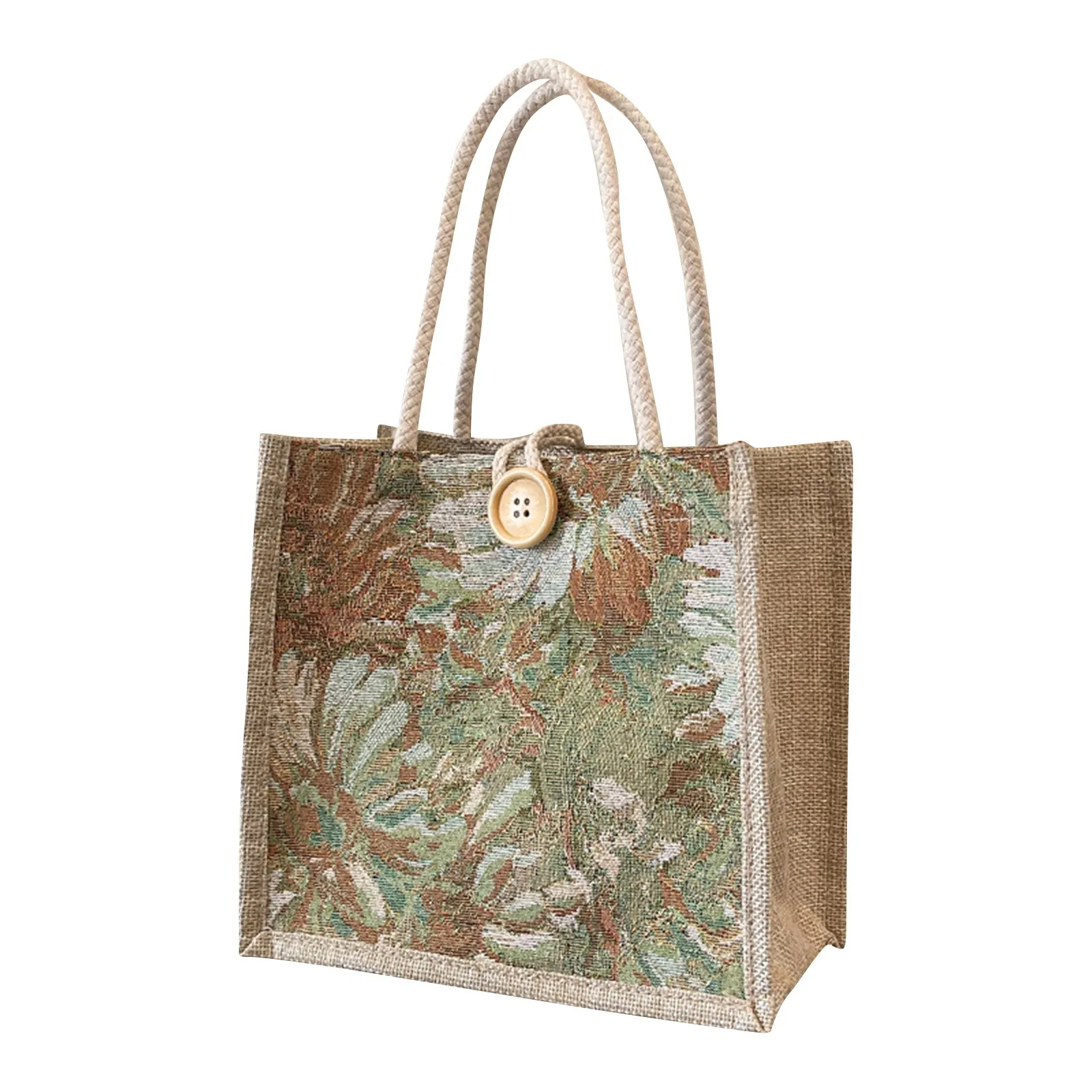 Canvas Printed Linen Tote Lunch Bag Linen Vintage Tote Bag, Simple Style Tote Bag Ladies' Handbags Retro Print
Canvas Printed Linen Tote Lunch Bag Linen Vintage Tote Bag, Simple Style Tote Bag Ladies' Handbags Retro Print