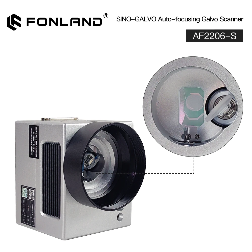 AF2206-S SINO-GALVO Fiber Laser Scanning Galvo Head Set 10.6um &1064nm & 355nm Auto-Focusing 10mm Aperture M85 Thread 6000mm/s
AF2206-S SINO-GALVO Fiber Laser Scanning Galvo Head Set 10.6um &1064nm & 355nm Auto-Focusing 10mm Aperture M85 Thread 6000mm/s