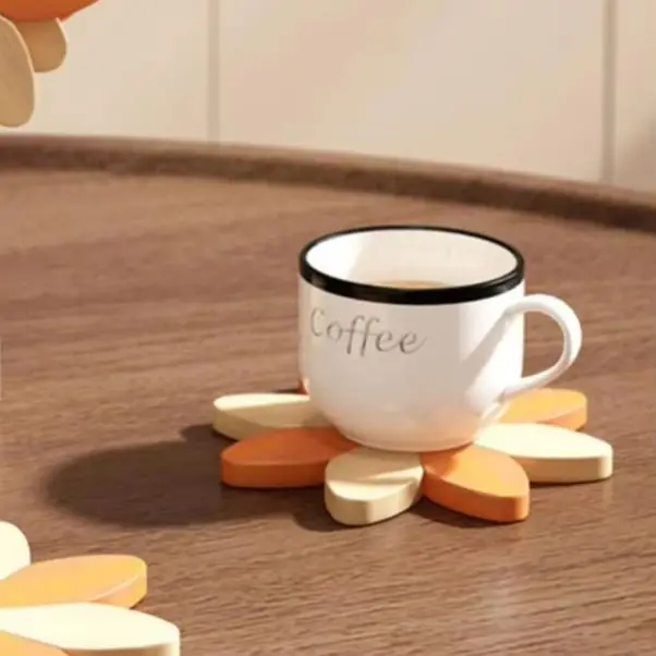 Hot Dish Coaster Wooden Sunflower Coaster Set Heat-resistant Hot Dish Trivet Decorative Kitchen Table Protector for Pots Bowls
Hot Dish Coaster Wooden Sunflower Coaster Set Heat-resistant Hot Dish Trivet Decorative Kitchen Table Protector for Pots Bowls