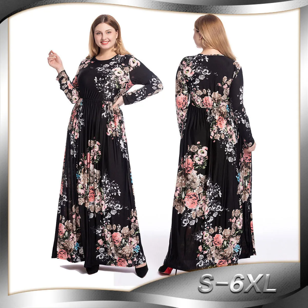Dubai Women's Printed Slim Fit Long Sleeve Printed Round Neck Dress 5089 Robe Abaya Ramadan Dubai Luxury Islam Elegant
Dubai Women's Printed Slim Fit Long Sleeve Printed Round Neck Dress 5089 Robe Abaya Ramadan Dubai Luxury Islam Elegant