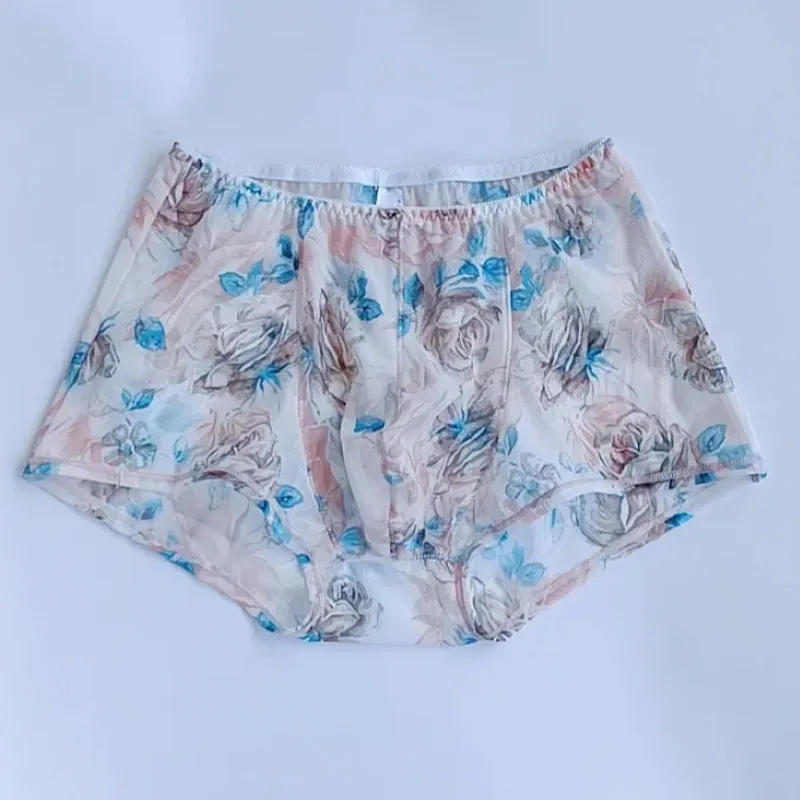 Retro Men's Sexy printed Mesh Transparent Boxer Shorts Ultra-thin Breathable Underwear Soft Silky Low Waist Erotic Briefs
Retro Men's Sexy printed Mesh Transparent Boxer Shorts Ultra-thin Breathable Underwear Soft Silky Low Waist Erotic Briefs
