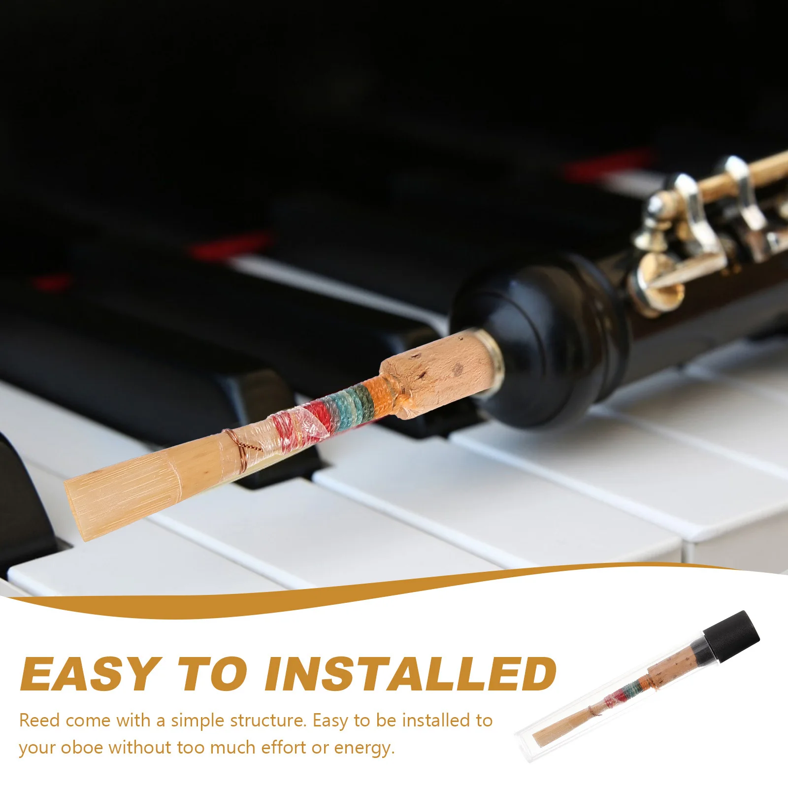 Reed Natural Reed Copper Material Handmade Smooth Replacement Small Oboe Reeds Oboe Accessories Instrument Parts