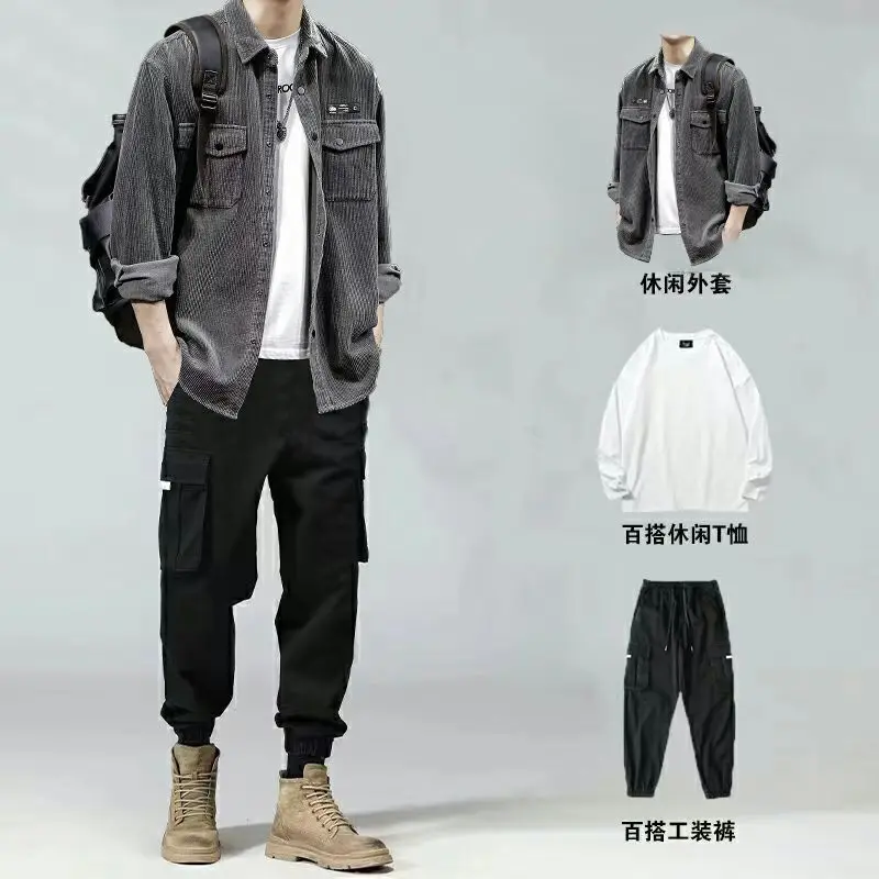 Мужской комплект рабочей одежды Rendy, модная мужская рубашка, комплект из трех предметов, красивое сочетание с рабочей одеждой, брюками для мужчин
Мужской комплект рабочей одежды Rendy, модная мужская рубашка, комплект из трех предметов, красивое сочетание с рабочей одеждой, брюками для мужчин