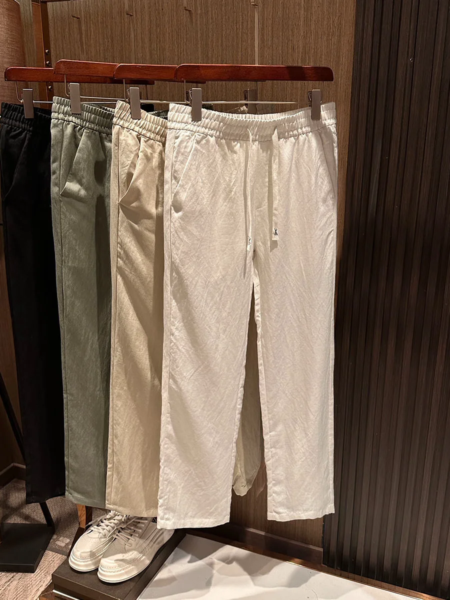 Men's Casual Pants Summer New Style Simple Pure Color Versatile Linen Blend Straight Leg Breathable Comfortable mid Waist
Men's Casual Pants Summer New Style Simple Pure Color Versatile Linen Blend Straight Leg Breathable Comfortable mid Waist