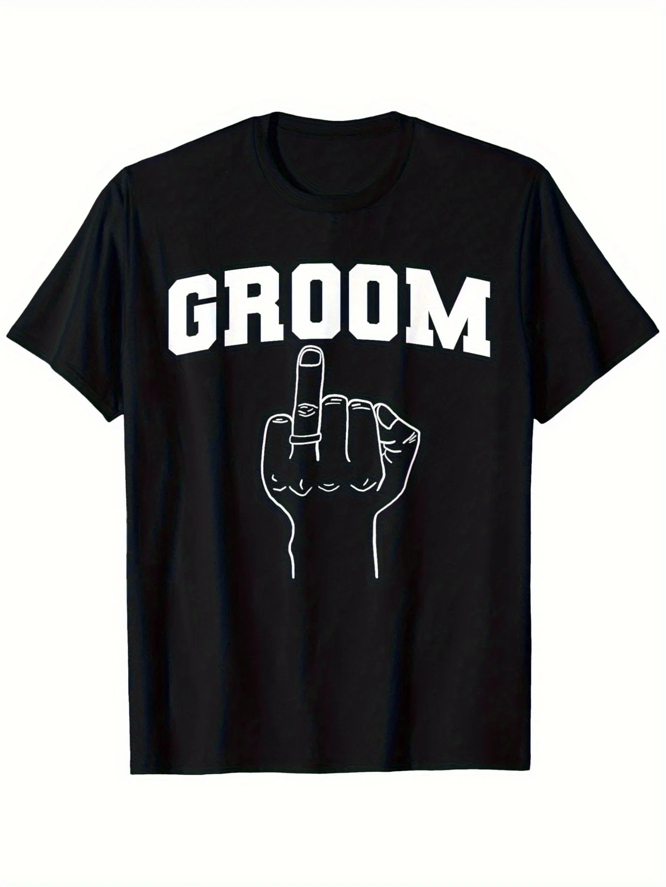 2026 Men'S Funny Groom Bachelor Ring & Husband Wedding T-Shirt - GROOM Print with Wedding Ring Design, Casual Round Neck Short S
2026 Men'S Funny Groom Bachelor Ring & Husband Wedding T-Shirt - GROOM Print with Wedding Ring Design, Casual Round Neck Short S