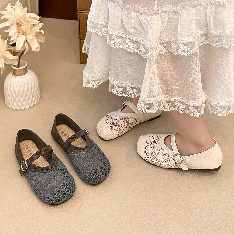 Ladies Hollow Crochet Mary Jane Flats Mesh Buckle Rubber Sole Summer Flats White Black 35-41 Soft Daily Walk Women Footwear 2026
Ladies Hollow Crochet Mary Jane Flats Mesh Buckle Rubber Sole Summer Flats White Black 35-41 Soft Daily Walk Women Footwear 2026