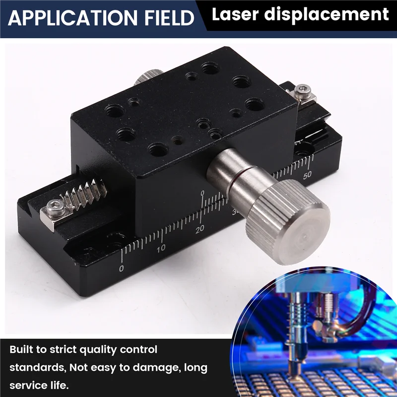 Fresh X-Axis Dovetail Groove 50Mm Dovetail Fine-Tuning Displacement Stage Table For Industrial Process
Fresh X-Axis Dovetail Groove 50Mm Dovetail Fine-Tuning Displacement Stage Table For Industrial Process