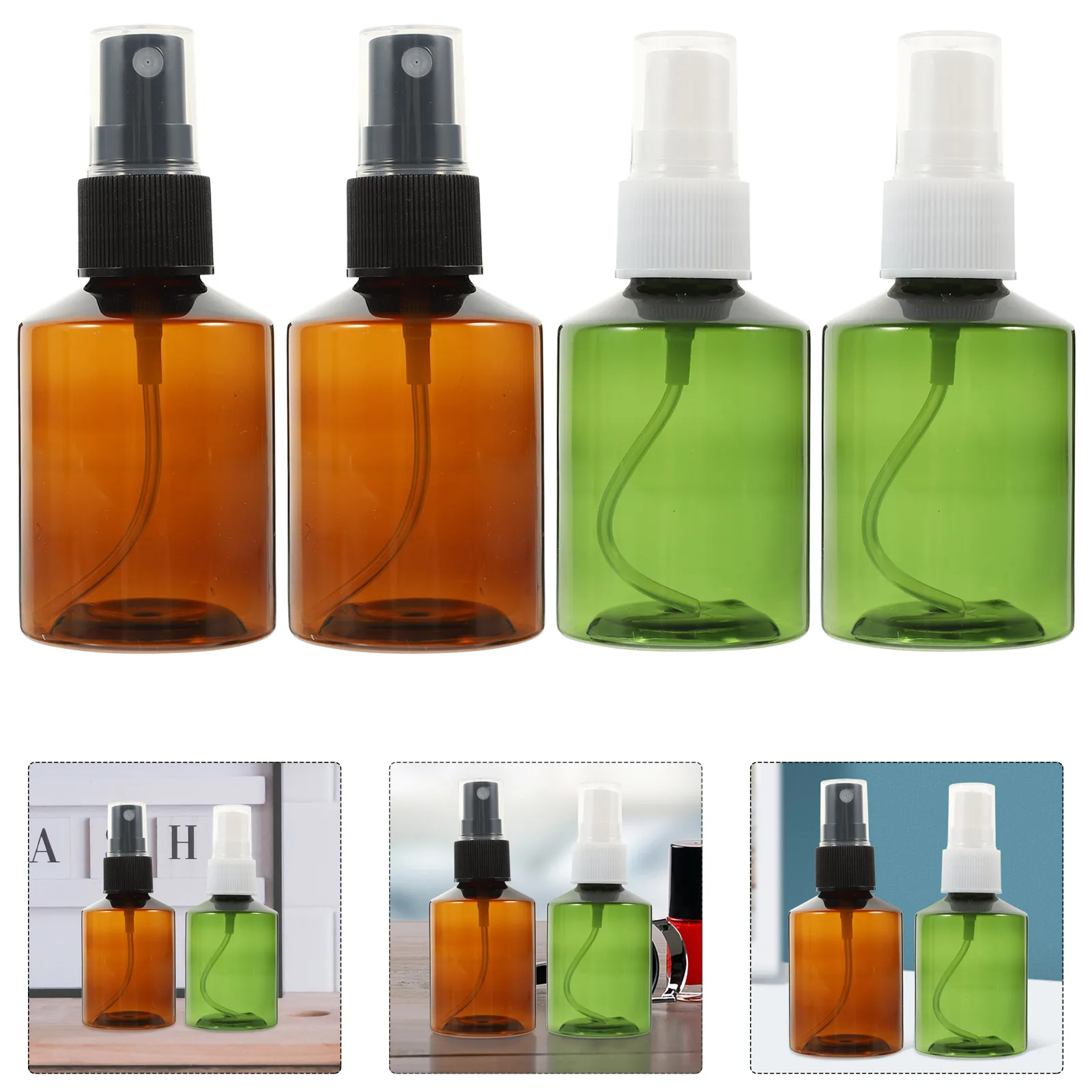 2pcs 50ml Green Brown PET Empty Spray Bottle Refillable Reusable Portable Plastic Liquid Dispenser For Skincare Makeup Travel
2pcs 50ml Green Brown PET Empty Spray Bottle Refillable Reusable Portable Plastic Liquid Dispenser For Skincare Makeup Travel