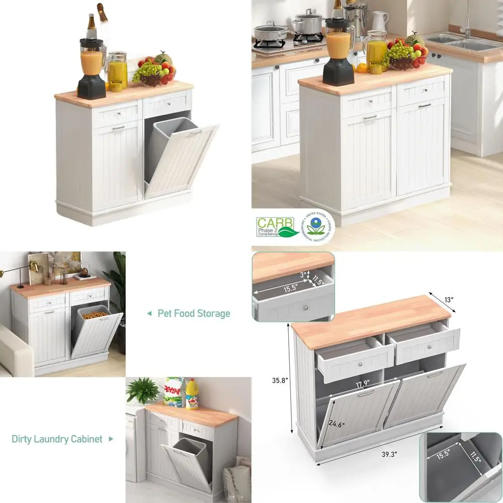 Кухонный остров в античном стиле со столешницей из массива дерева, ящиком и устойчивым к домашних животных шкафом для мусора
Кухонный остров в античном стиле со столешницей из массива дерева, ящиком и устойчивым к домашних животных шкафом для мусора