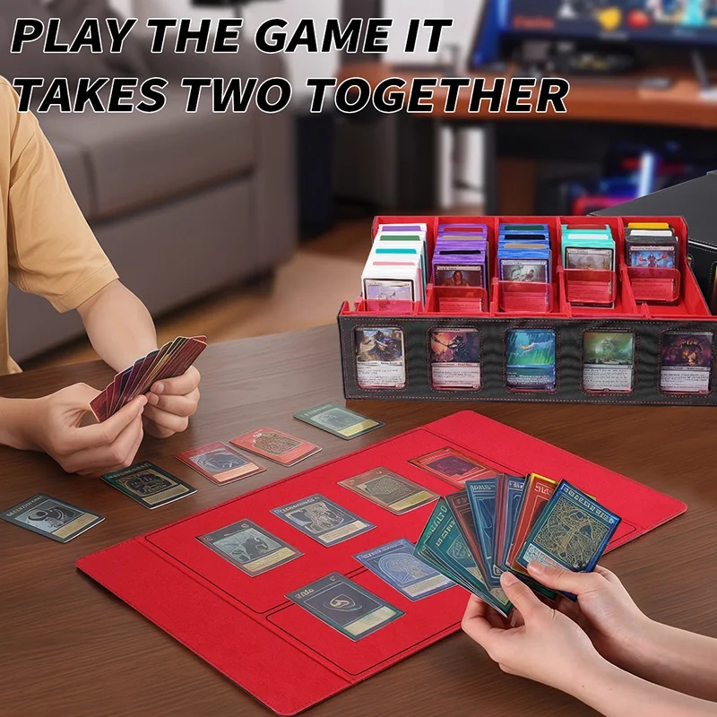 BANLOGA 3900+ Card Deck Box for TCG Sport Card , Trading Card Storage Box with Commander Display , 5-Row Deck Case with Removable Lid;
BANLOGA 3900+ Card Deck Box for TCG Sport Card , Trading Card Storage Box with Commander Display , 5-Row Deck Case with Removable Lid;