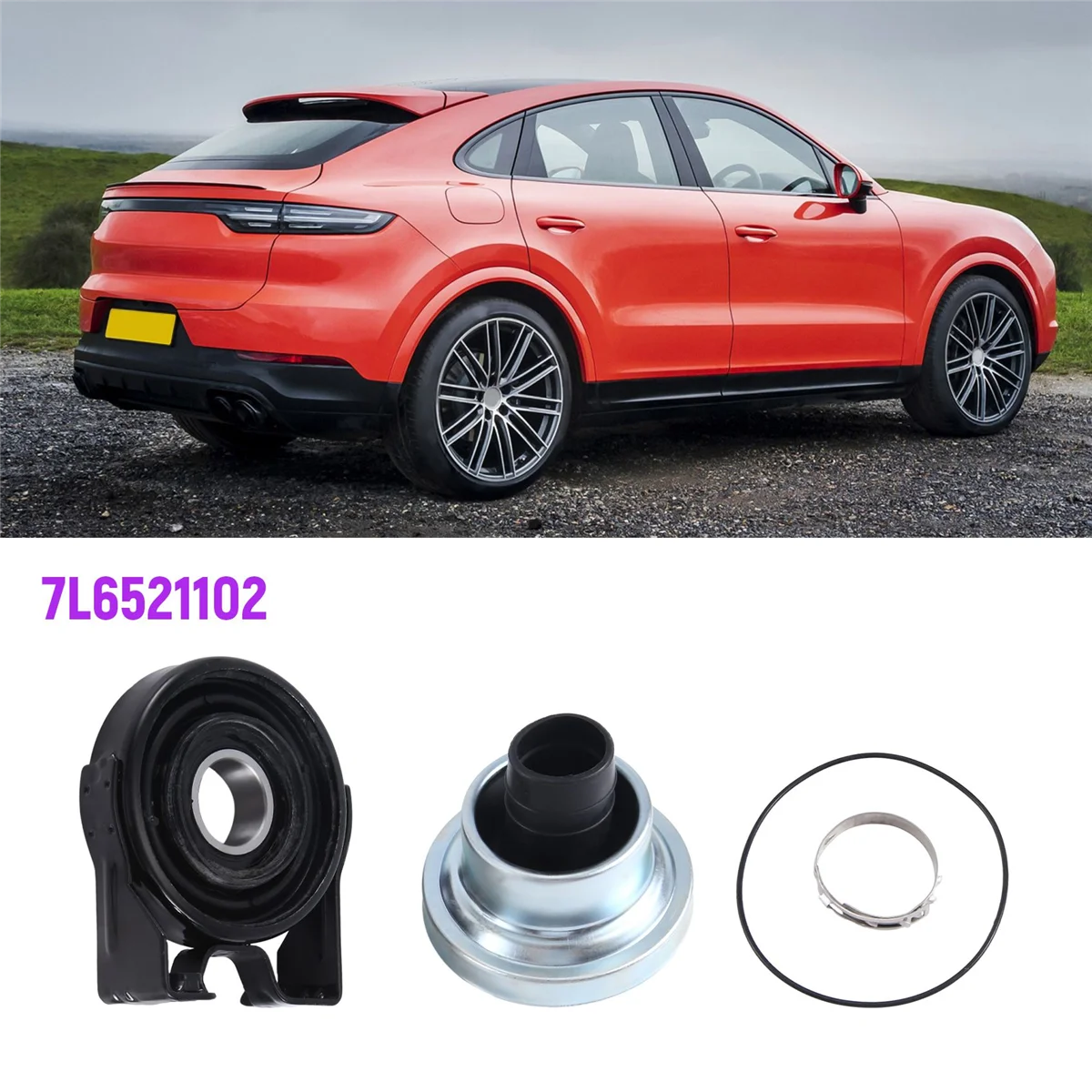 Driveshaft Center Support Bearing Boot Kit for VW Touareg for Porsche Cayenne 7L6521102 7L0 521 407
Driveshaft Center Support Bearing Boot Kit for VW Touareg for Porsche Cayenne 7L6521102 7L0 521 407