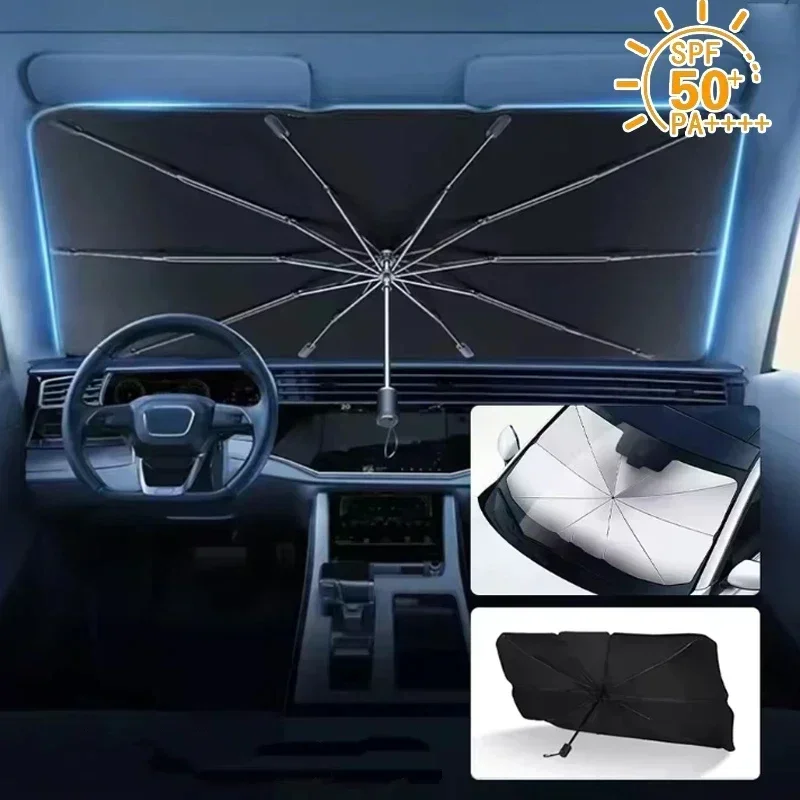 Car Sun Shade Protector Parasol Car Front Window Sunshade Covers Sun Protector Interior Windshield Protection Accessories
Car Sun Shade Protector Parasol Car Front Window Sunshade Covers Sun Protector Interior Windshield Protection Accessories