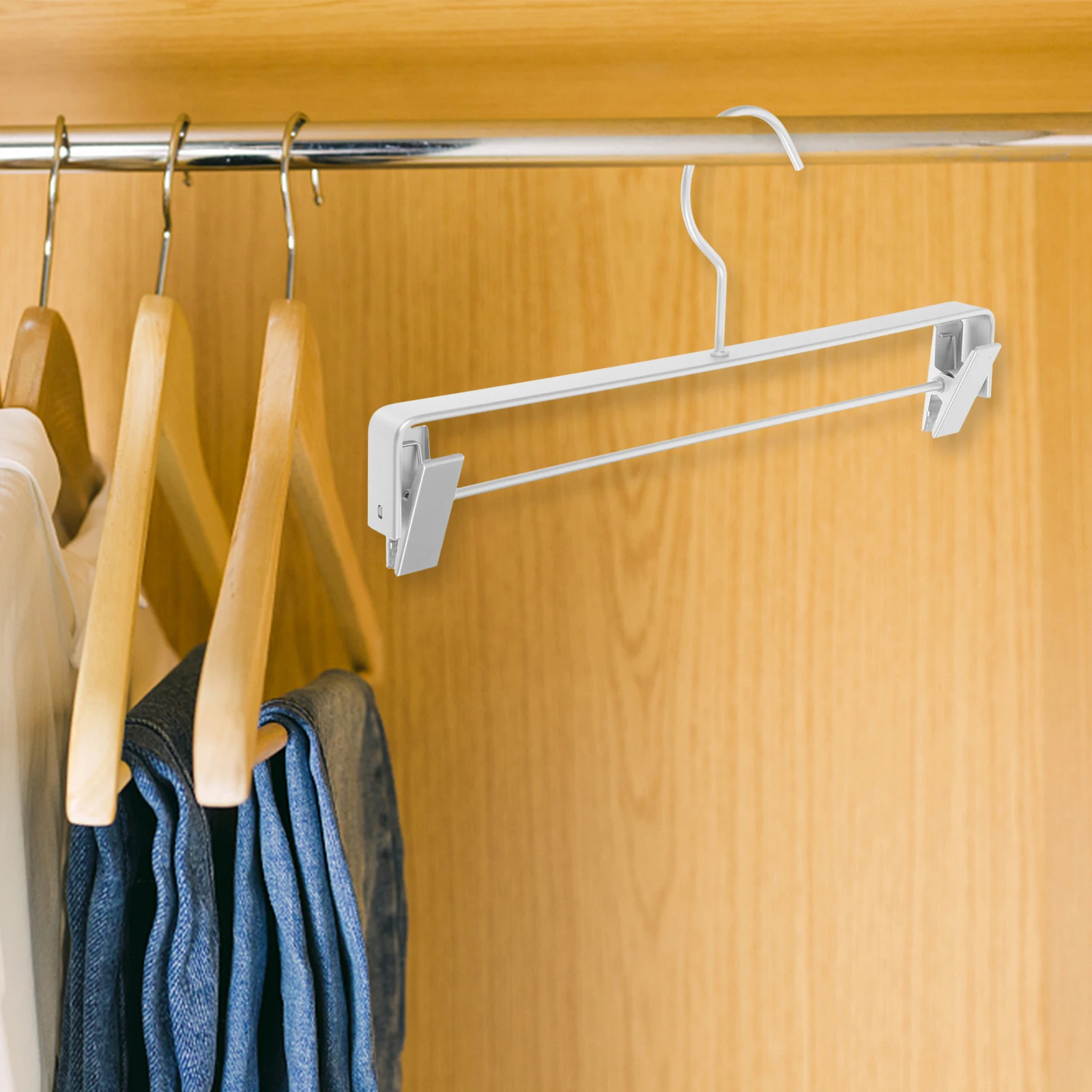 Pants Rack Clip Hangers for Clothes Jeans Organizer Clothing Alloy Skirt Aluminum Closet
Pants Rack Clip Hangers for Clothes Jeans Organizer Clothing Alloy Skirt Aluminum Closet