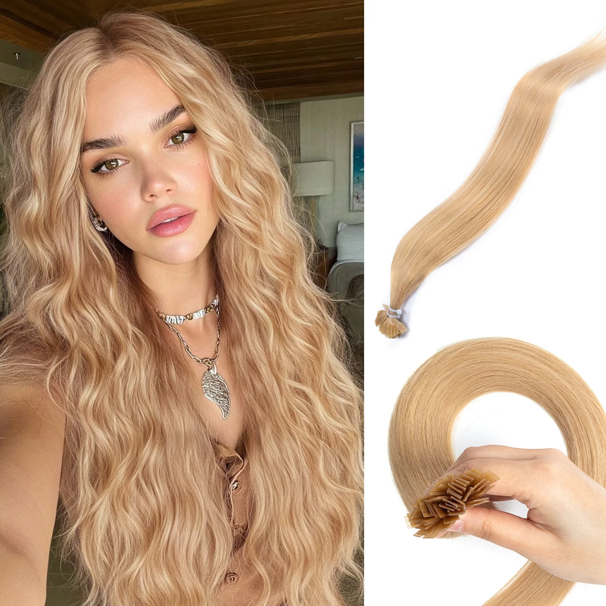 Кератиновое наращивание человеческих волос с плоским кончиком, наращивание волос Hot Fusion 1x0,8 см, связывание 12 "-22" 30 г/упак.
Кератиновое наращивание человеческих волос с плоским кончиком, наращивание волос Hot Fusion 1x0,8 см, связывание 12 "-22" 30 г/упак.