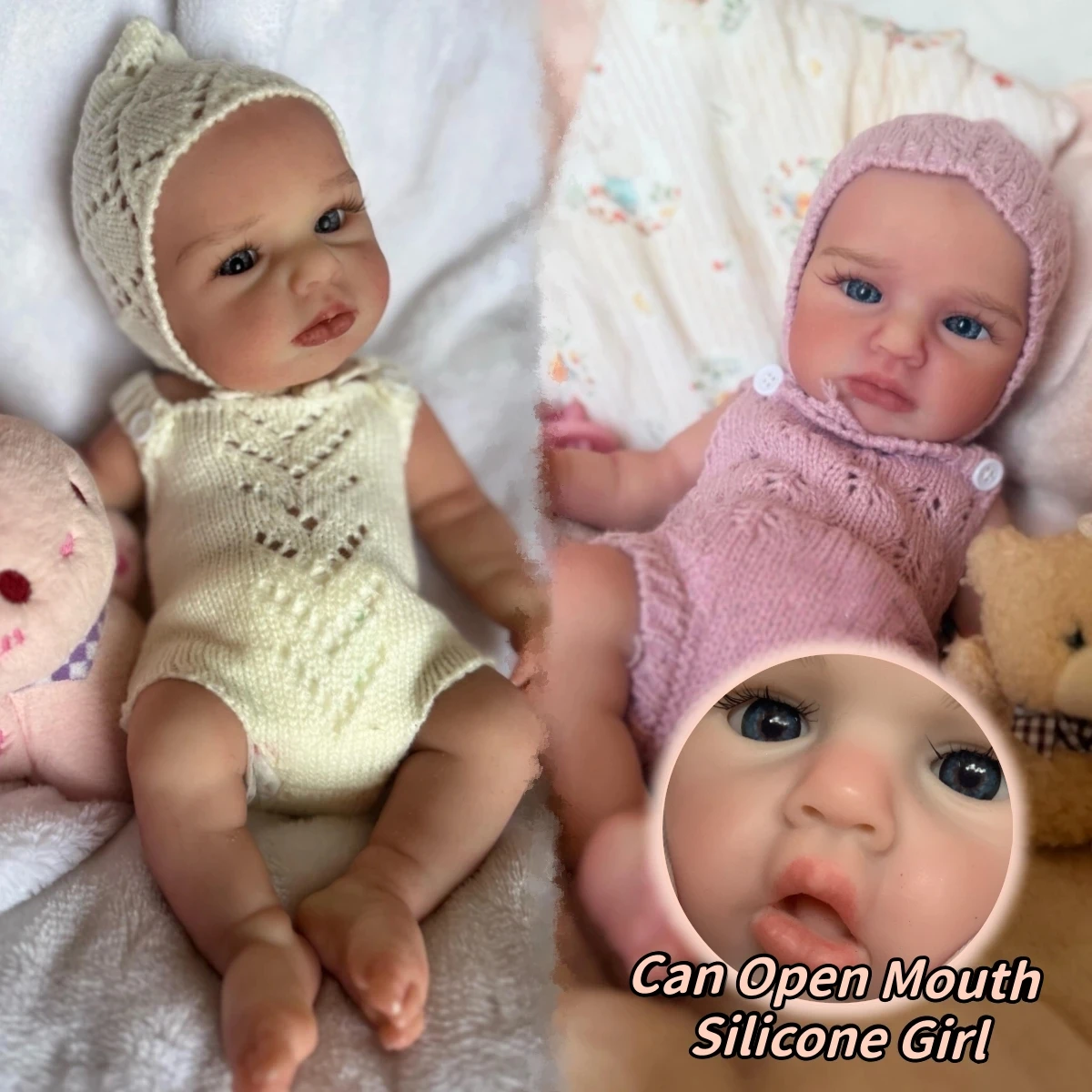 1pc 13" Open Mouth Loulou Silicone Doll for Children Soft Solid Newborn Baby Girl Gift Cute Art Bebe for Birthday Party Decor
1pc 13" Open Mouth Loulou Silicone Doll for Children Soft Solid Newborn Baby Girl Gift Cute Art Bebe for Birthday Party Decor