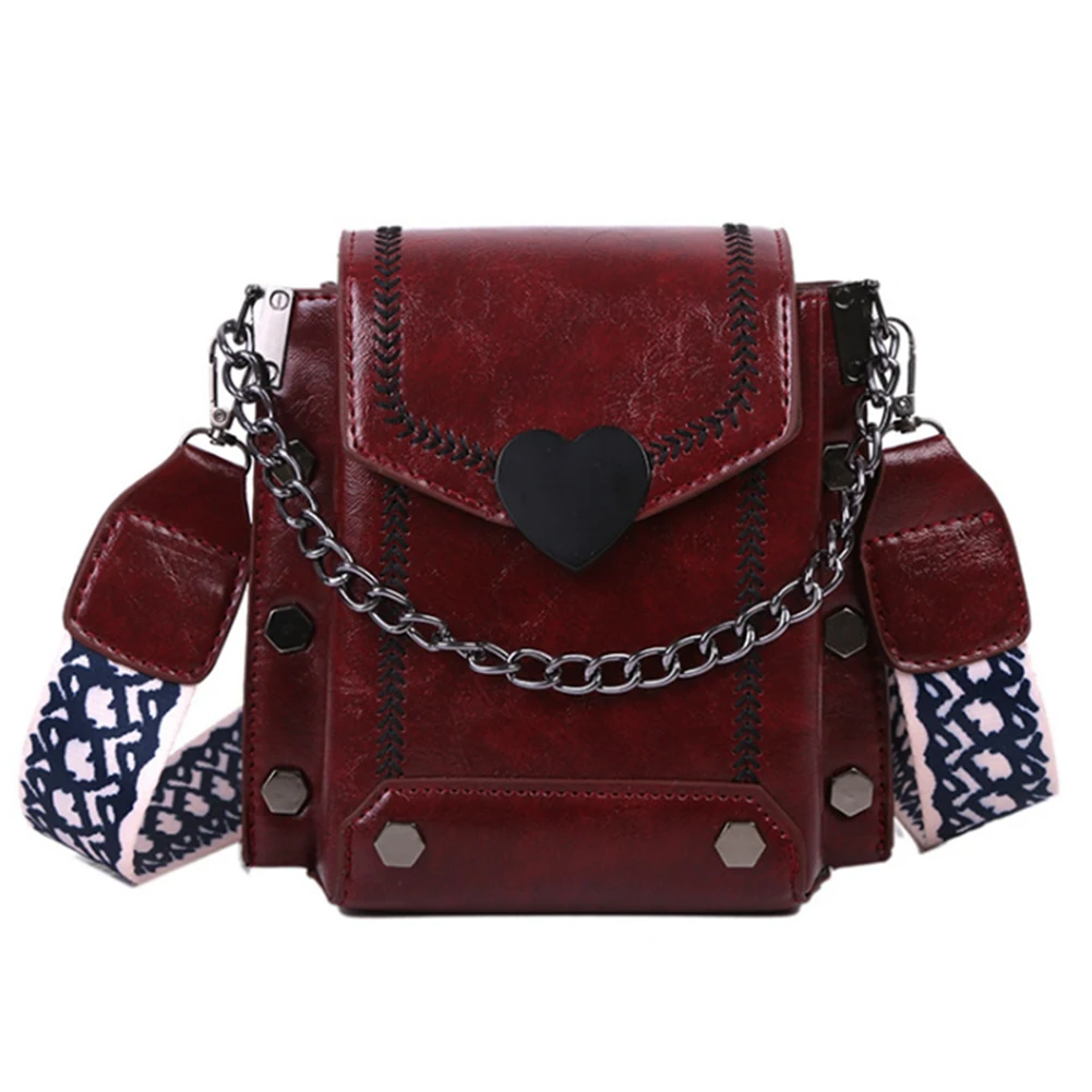 Women's Korean Style Retro Heart-Shaped Lock Mobile Phone Women's Bag Studded Shoulder Bag Women's Messenger Bag
Women's Korean Style Retro Heart-Shaped Lock Mobile Phone Women's Bag Studded Shoulder Bag Women's Messenger Bag