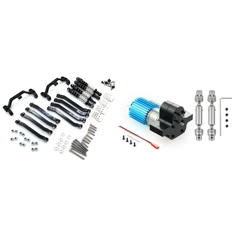 MOMO 2 Set RC Car Part: 1 Set Suspension Link Mount Shock Absorber & 1 Set Transmission Gearbox 370 Motor With Drive Shaft
MOMO 2 Set RC Car Part: 1 Set Suspension Link Mount Shock Absorber & 1 Set Transmission Gearbox 370 Motor With Drive Shaft