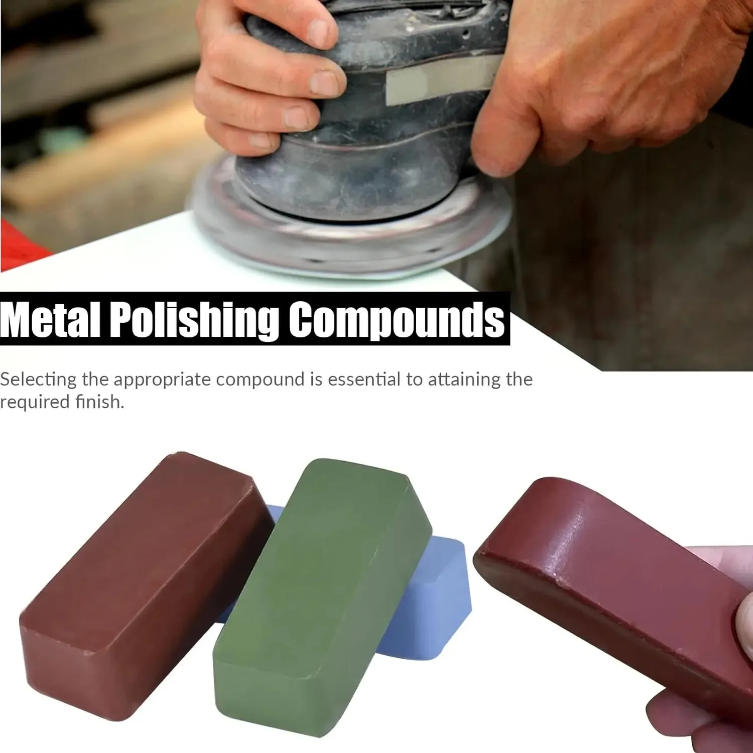 Metal Polishing Compound Kit 1bar Polishing Buffing Compound Bars for Aluminum Stainless Steel Jewelry Polishing
Metal Polishing Compound Kit 1bar Polishing Buffing Compound Bars for Aluminum Stainless Steel Jewelry Polishing