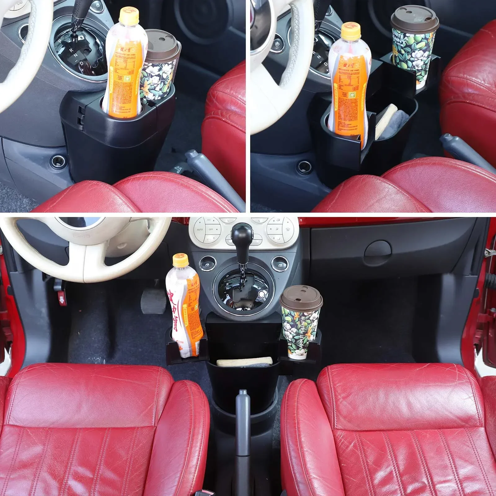 For Fiat 500 2007-2025 ABS/Aluminum Alloy car central control water cup holder mobile phone tray car modification accessories
For Fiat 500 2007-2025 ABS/Aluminum Alloy car central control water cup holder mobile phone tray car modification accessories