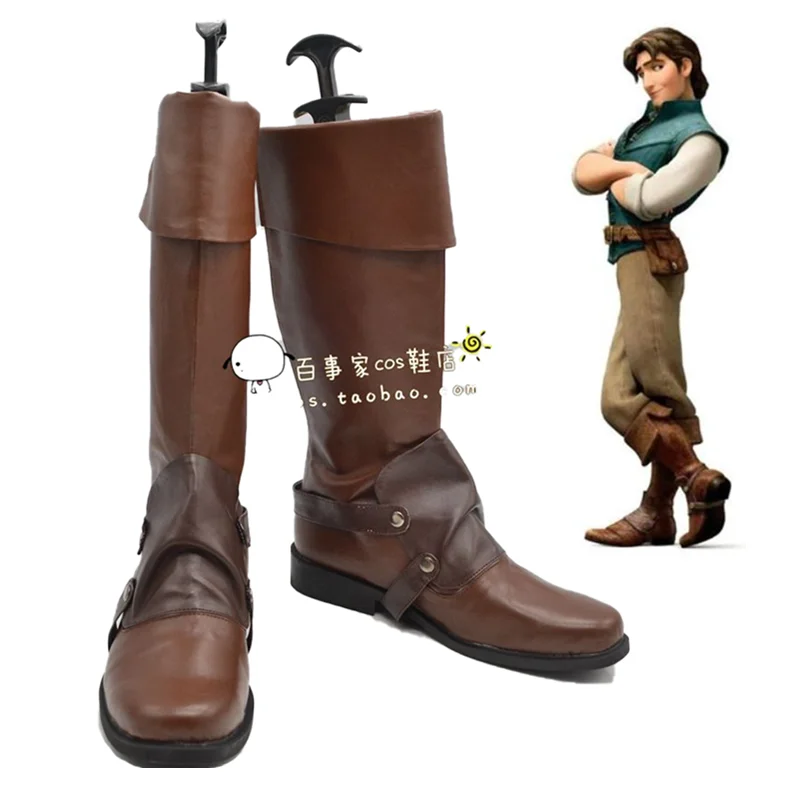 Flynn Rider Cosplay Costume Shoes Brown Handmade Faux Leather Boots Customizable
Flynn Rider Cosplay Costume Shoes Brown Handmade Faux Leather Boots Customizable