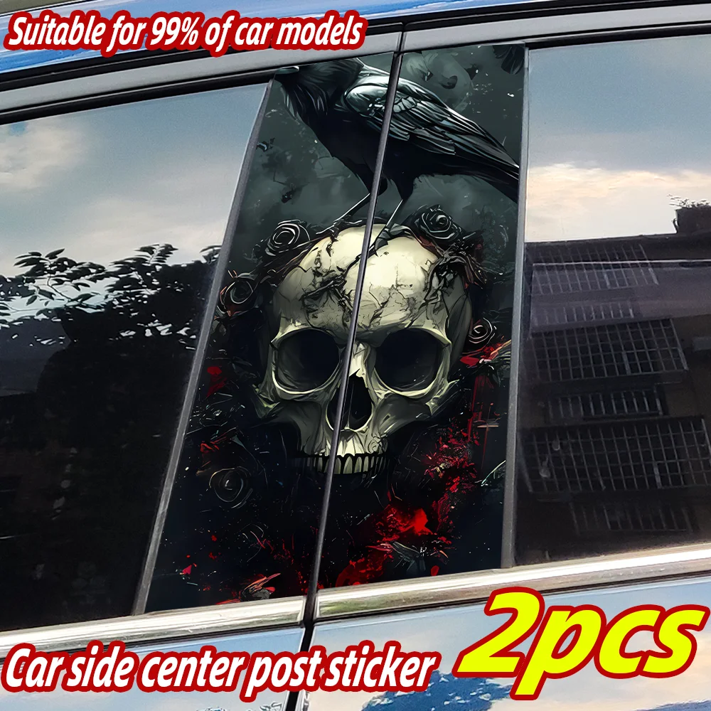Crow Horror Skull Car Sticker Auto B-pillar Car Center Column Decor Cover Scratches Waterproof Sunscreen Vinyl Decal Accessories 
Crow Horror Skull Car Sticker Auto B-pillar Car Center Column Decor Cover Scratches Waterproof Sunscreen Vinyl Decal Accessories