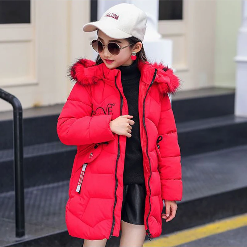3-12 Years Old Thick Keep Warm Winter Girls Jacket Fur Collar Heart Pattern Padded Detachable hat Hooded Heavy Coat For Children
3-12 Years Old Thick Keep Warm Winter Girls Jacket Fur Collar Heart Pattern Padded Detachable hat Hooded Heavy Coat For Children