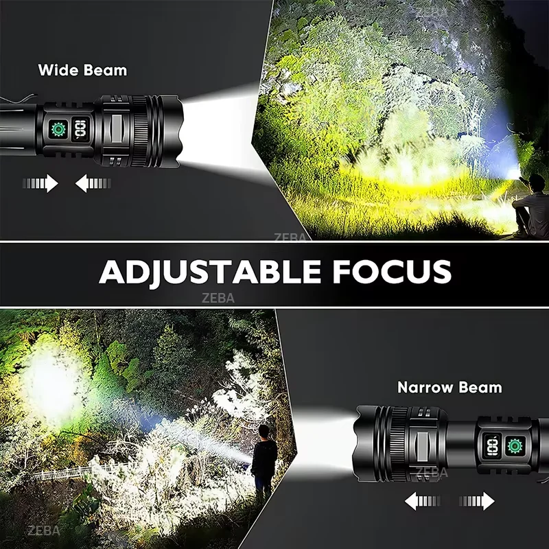 2026New Powerful Aluminum Alloy LED Flashlight Usb Rechargeable Torch Lighting Zoomable Waterproof Flashlight With 26650 Battery
2026New Powerful Aluminum Alloy LED Flashlight Usb Rechargeable Torch Lighting Zoomable Waterproof Flashlight With 26650 Battery