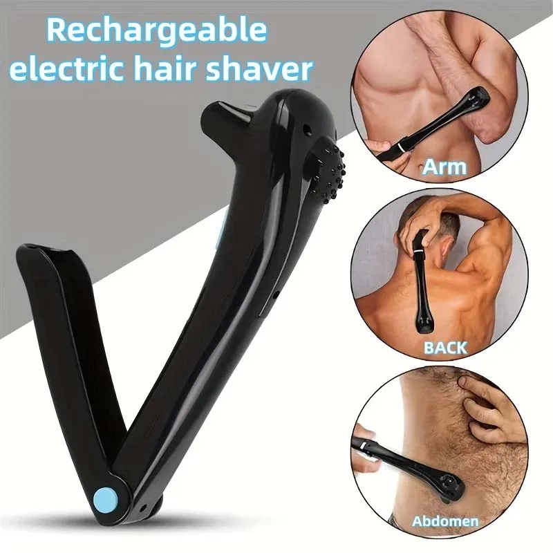 Electric Back Body Trimmer with Detachable Stainless Steel Cutter Foldable Long Handle for Whole Body
Electric Back Body Trimmer with Detachable Stainless Steel Cutter Foldable Long Handle for Whole Body